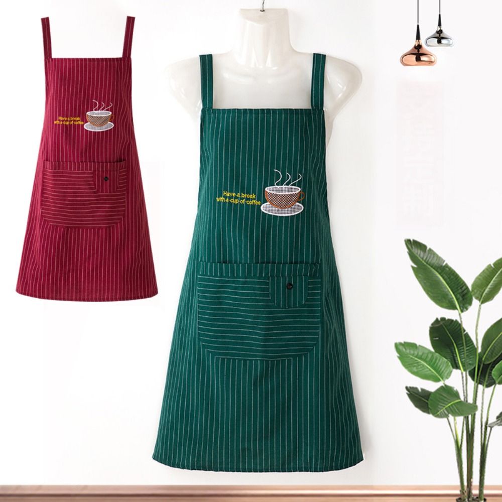 Kitchen Gadgets Trending - Fashionable Cotton Women Overall Apron Sleeveless