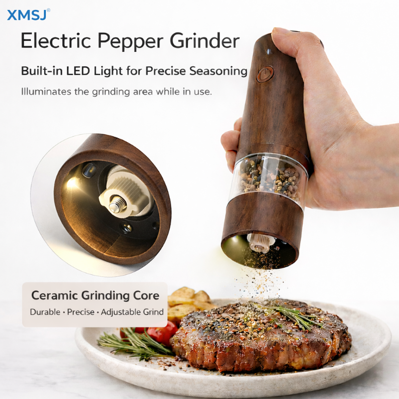 Kitchen Gadgets Set - Electric Sea salt And Pepper Grinder