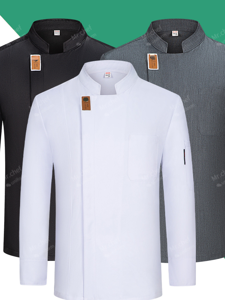 Kitchen Gadgets For Women - men Chef Uniform long sleeves black