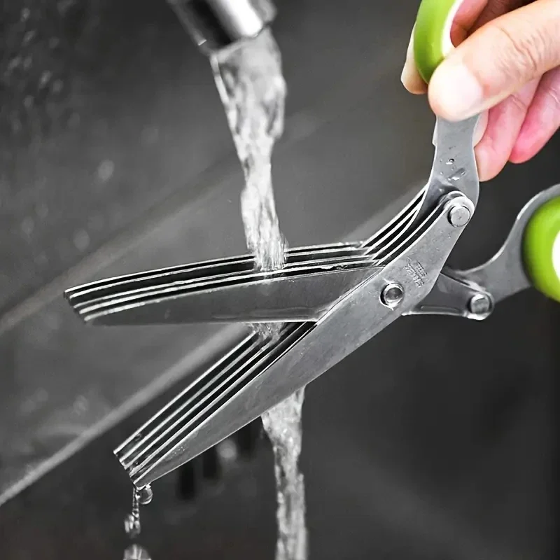 Herb Scissors 5 Blade - Stainless Steel Herb Scissors – 5-Blade
