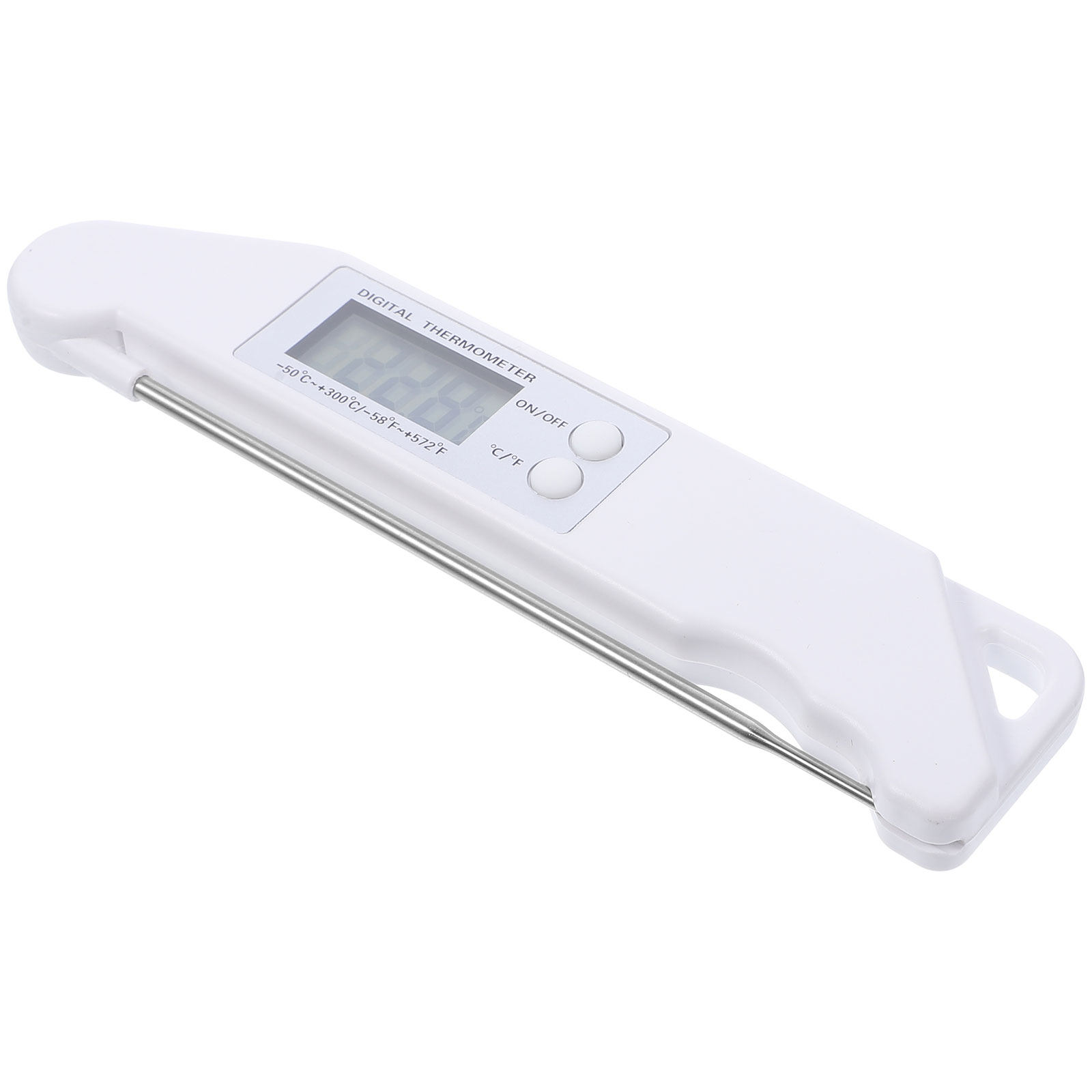 Kitchen Gadgets For Arthritic Hands - Folding Electronic Thermometer White Professional Barbecue