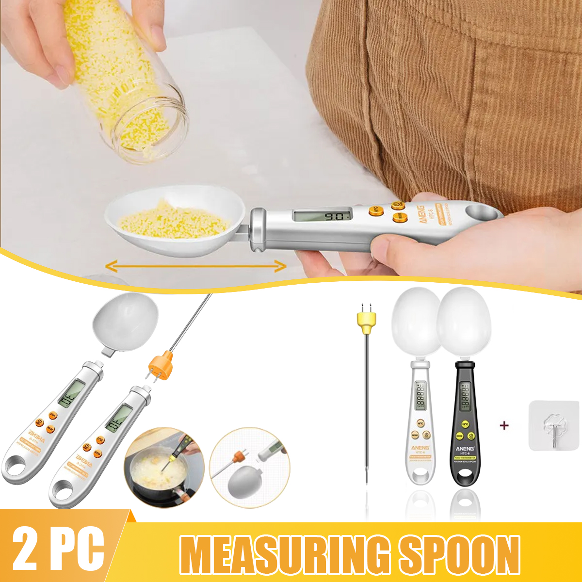 Digital Kitchen Scale - 2 in 1 electronic kitchen scale