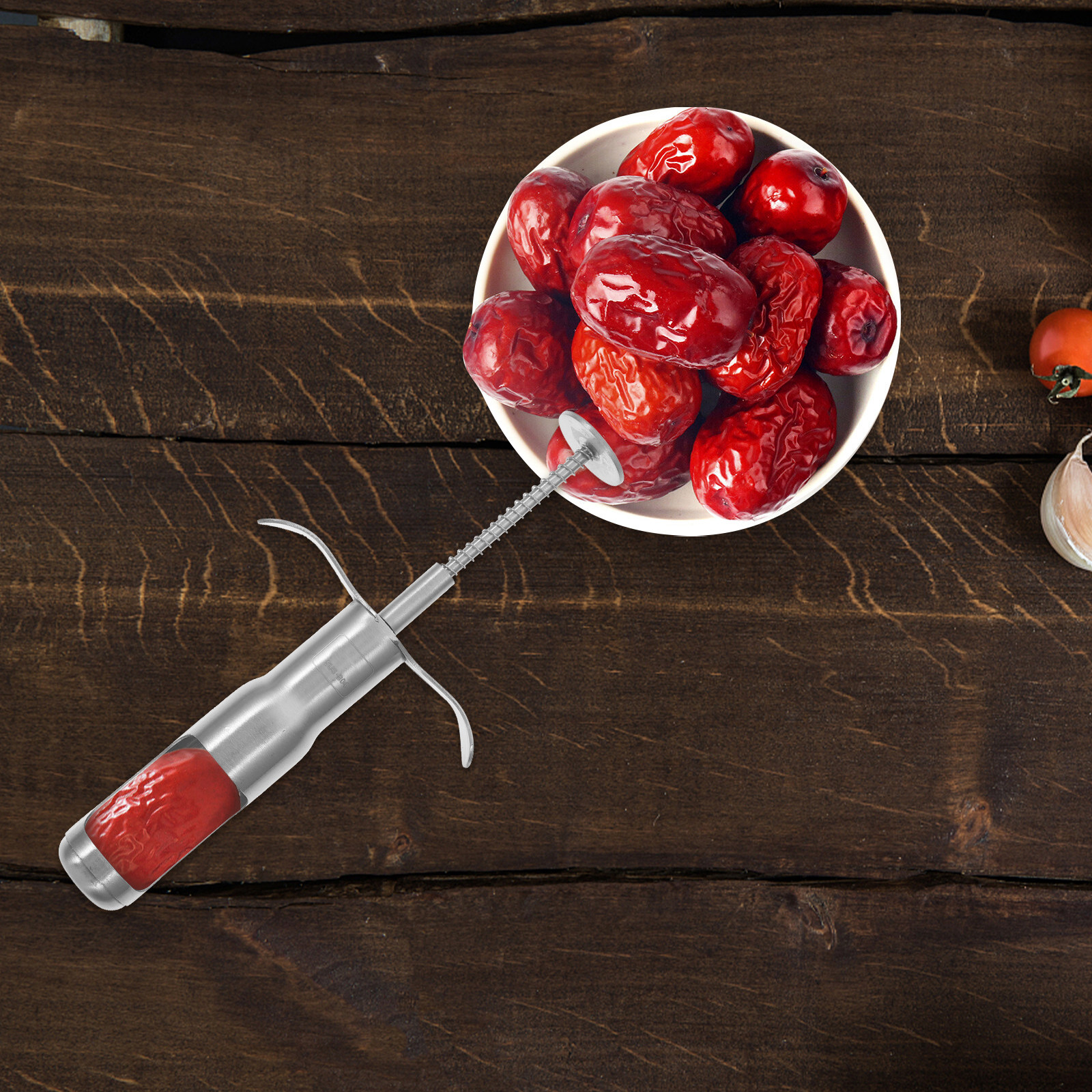 Kitchen Gadgets Kitchen - Stainless Steel Dates Corer Cherry Pitter