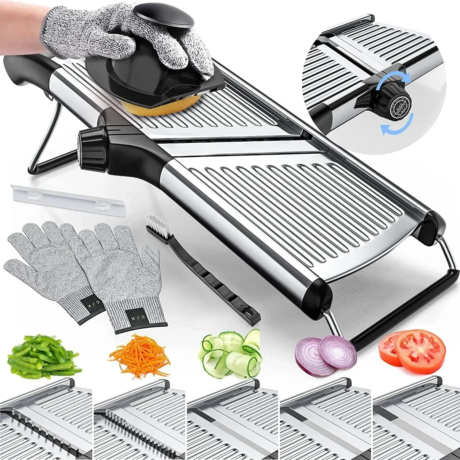 Mandoline Slicer - Adjustable Mandoline Food Slicer, Mandoline Slicer