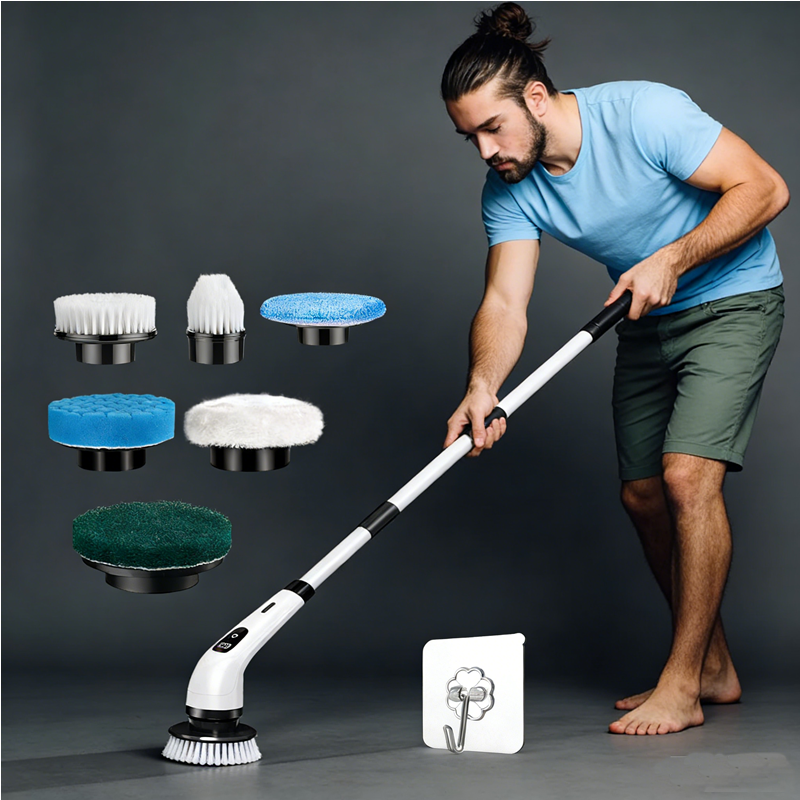 Kitchen Home Gadgets - Cordless Household Spin Scrubber Kitchen Gadgets