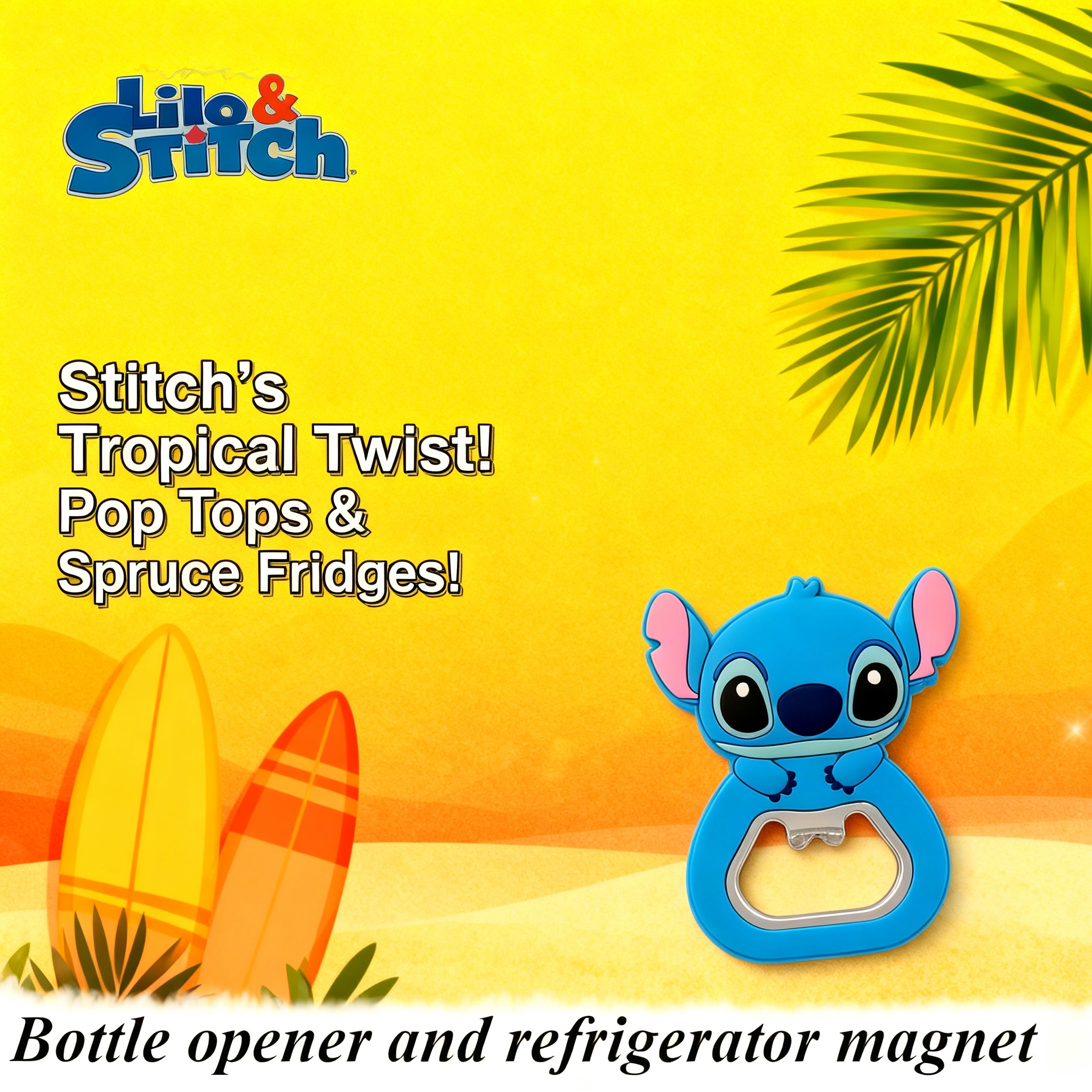 Kitchen Gadgets Kitchen - Stitch Multifunctional Cartoon Fridge Magnet Bottle