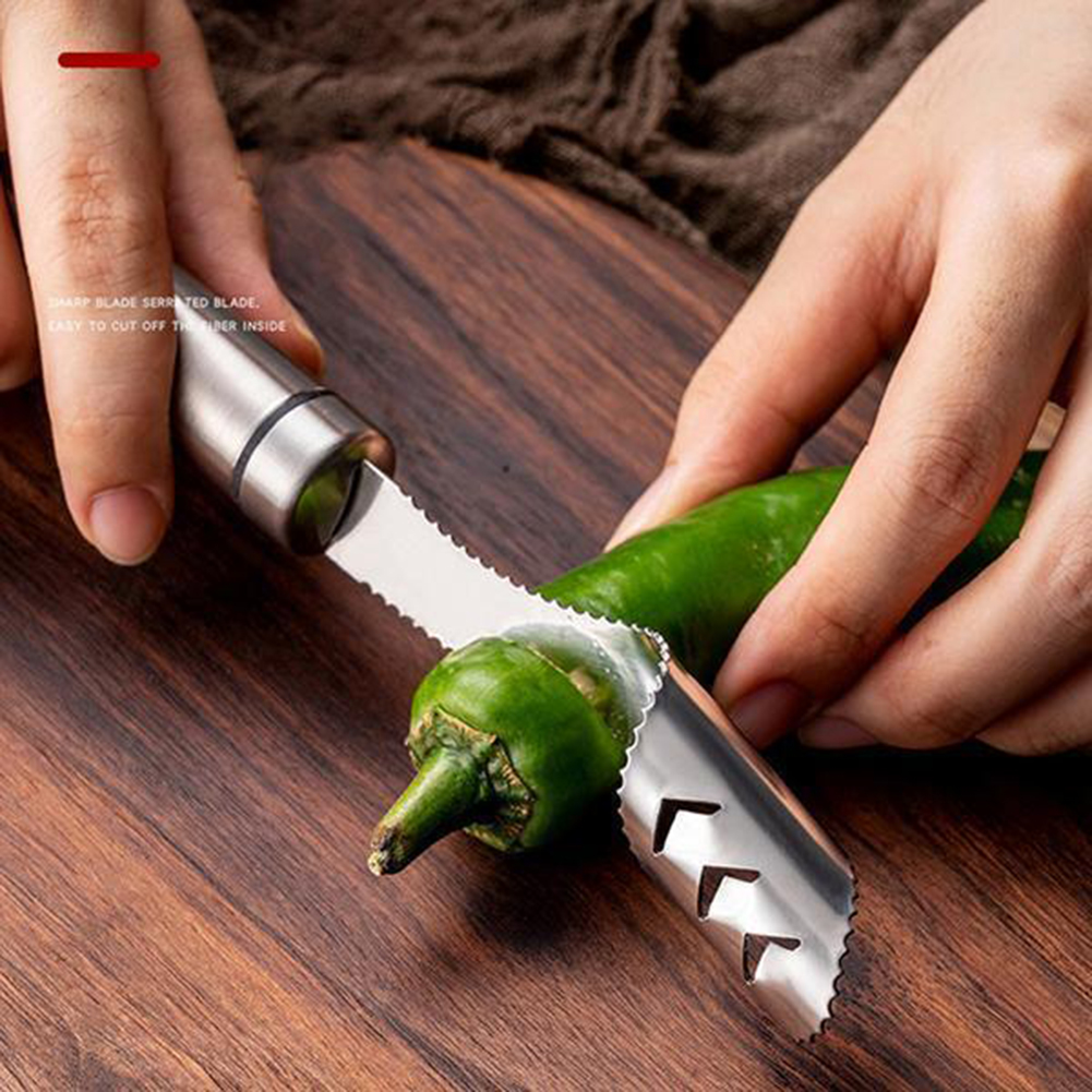 Portable Chili Pepper Core Rem - огляд і ціна Kitchen Gadgets Green
