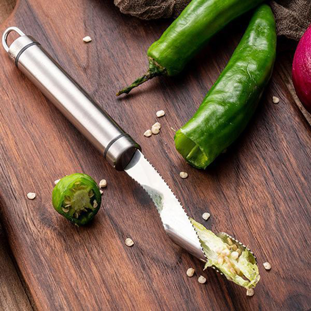 Portable Chili Pepper Core Rem - огляд і ціна Kitchen Gadgets Green