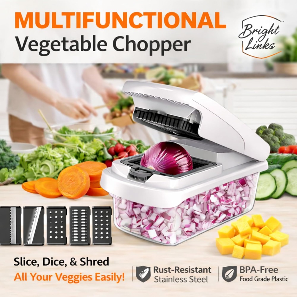 12-in-1 Vegetable Chopper with - огляд і ціна Mandoline Slicer