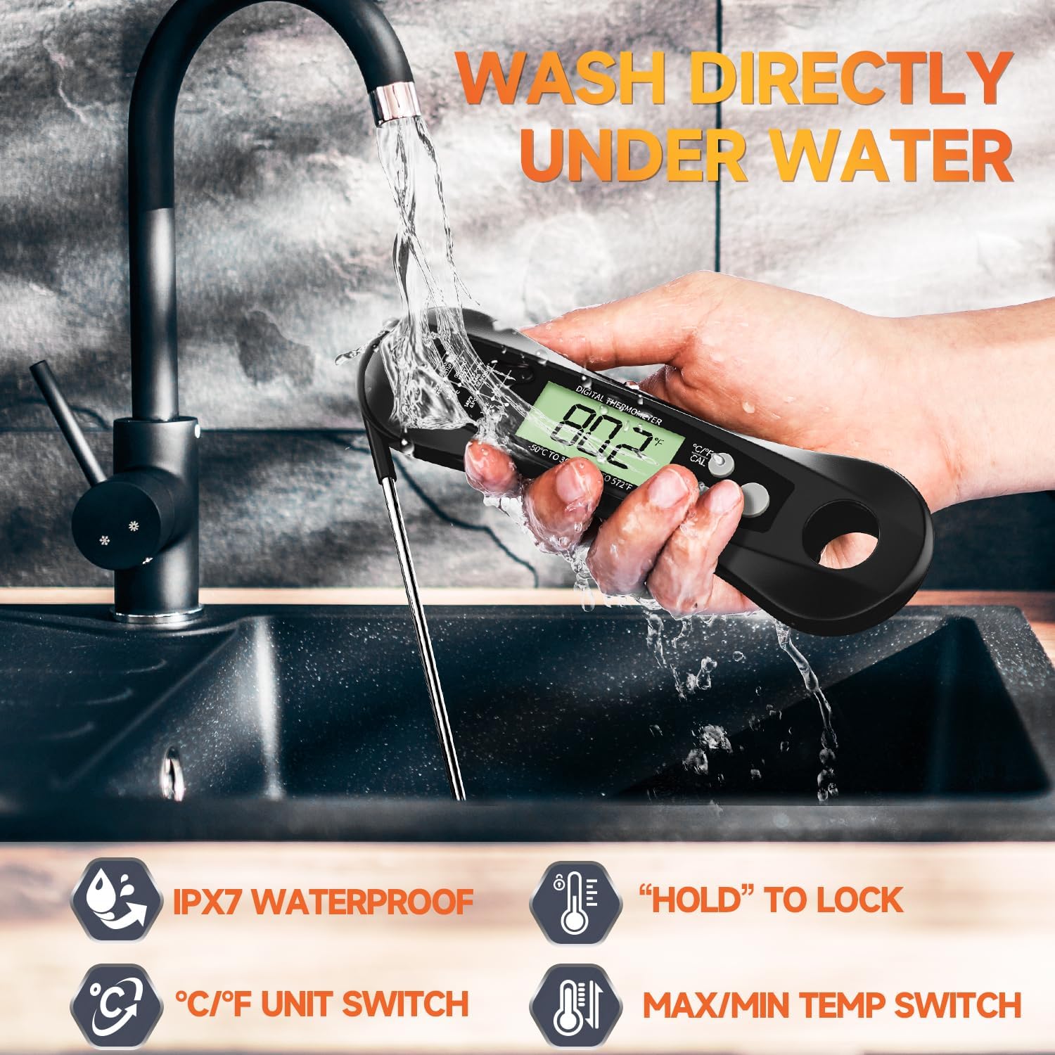 Digital Meat Thermometer Water - огляд і ціна Kitchen Gadgets For Arthritic Hands