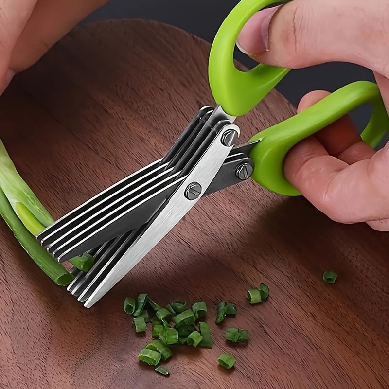 2Pcs Stainless Steel Multi-Lay - огляд і ціна Herb Scissors 5 Blade