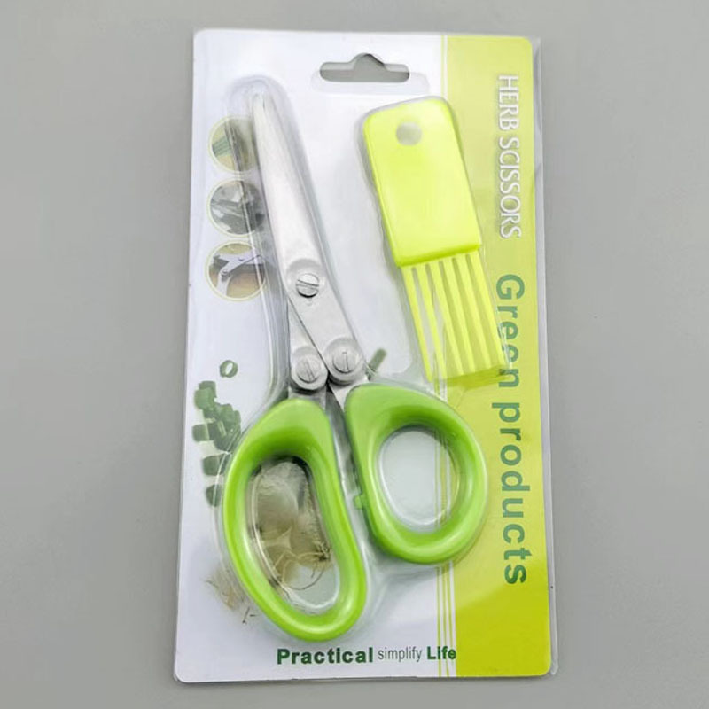 2Pcs Stainless Steel Multi-Lay - огляд і ціна Herb Scissors 5 Blade