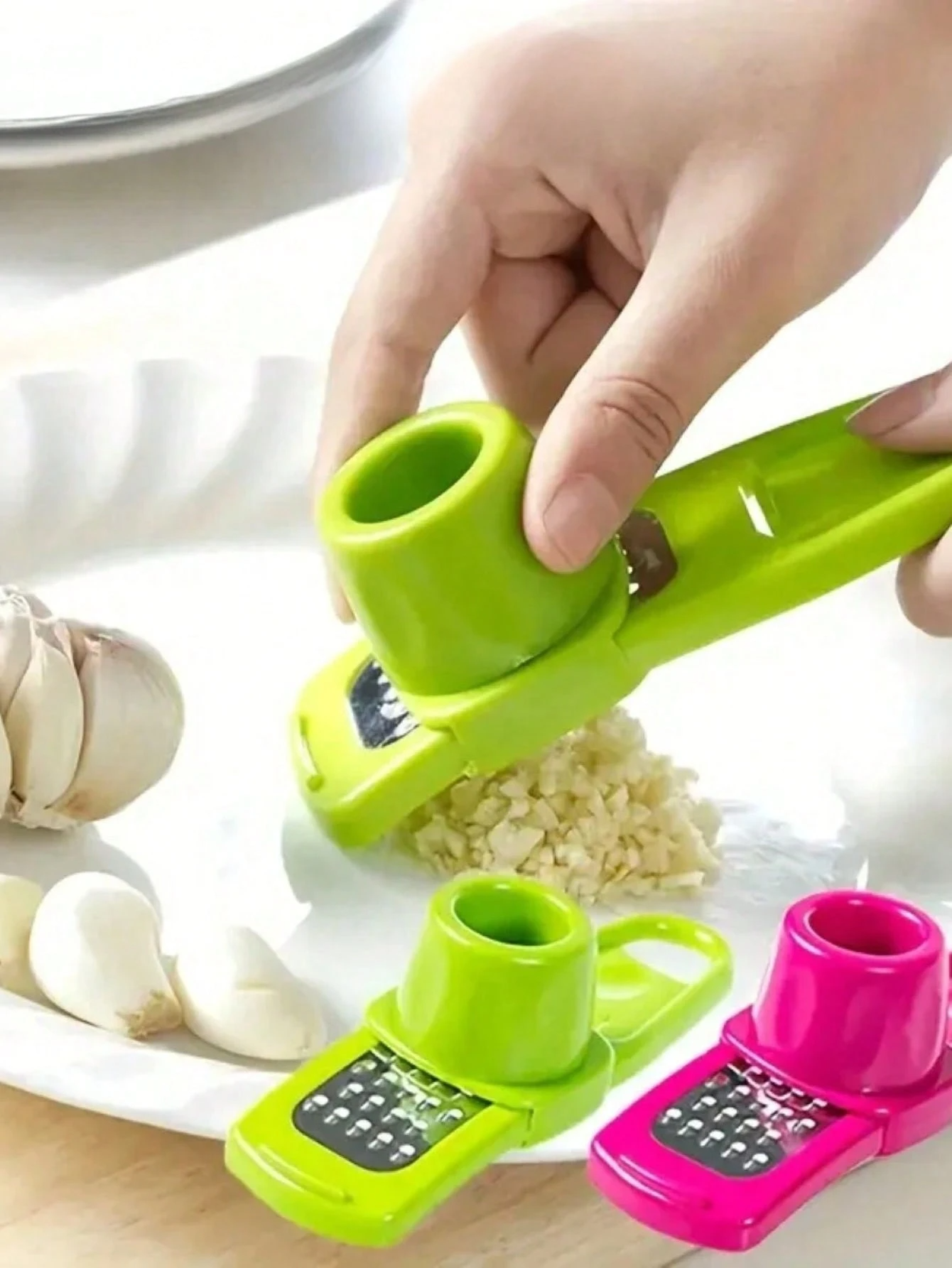 1/2pc Mini Garlic Grinder Crea - огляд і ціна Kitchen Gadgets Green