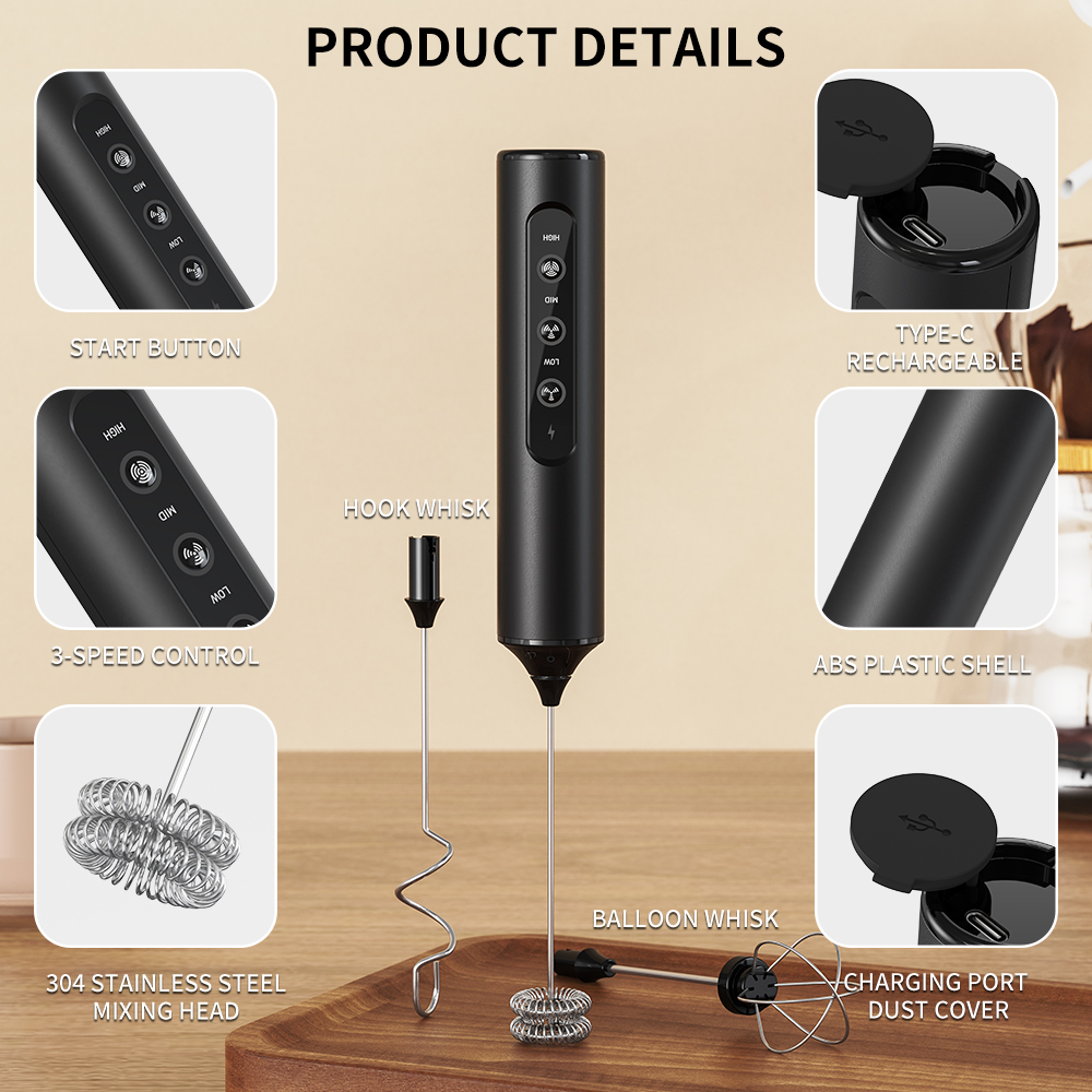 3 in 1 Electric Handheld Milk  - огляд і ціна Milk Frother
