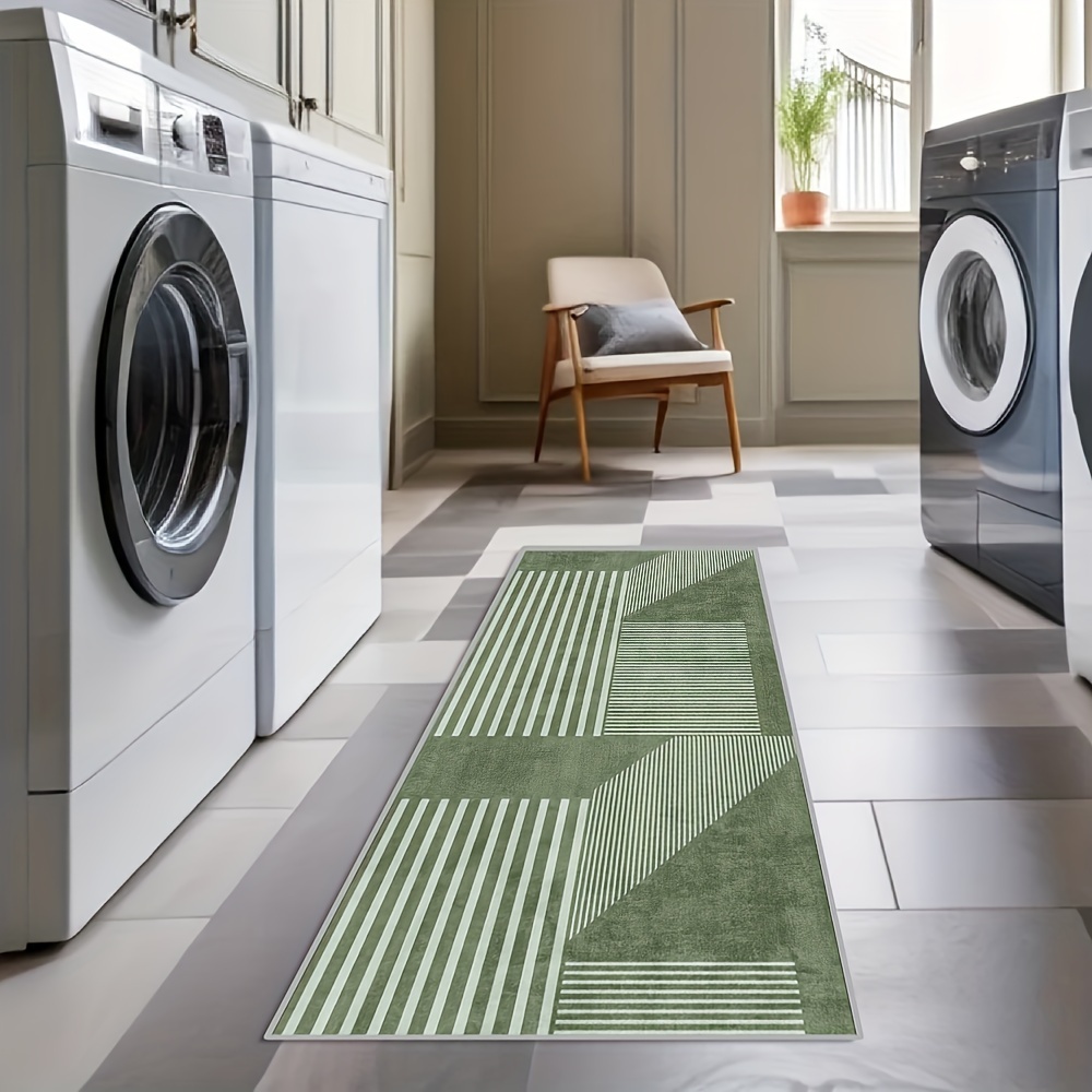 VIKAMA Striped Green Carpet Ki - огляд і ціна Kitchen Gadgets Green