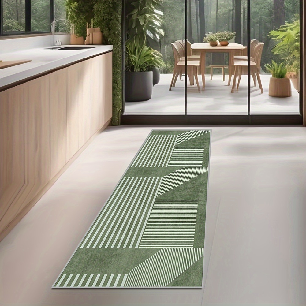 VIKAMA Striped Green Carpet Ki - огляд і ціна Kitchen Gadgets Green