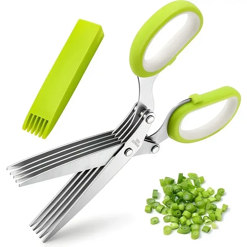 Stainless Steel Herb Scissors  - огляд і ціна Herb Scissors 5 Blade