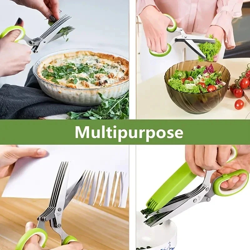 Stainless Steel Herb Scissors  - огляд і ціна Herb Scissors 5 Blade