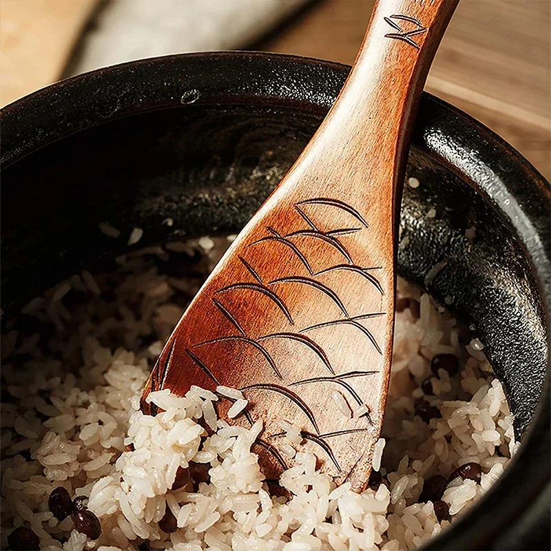 Non-stick Wooden Rice Paddle,  - огляд і ціна Kitchen Gadgets On Sale