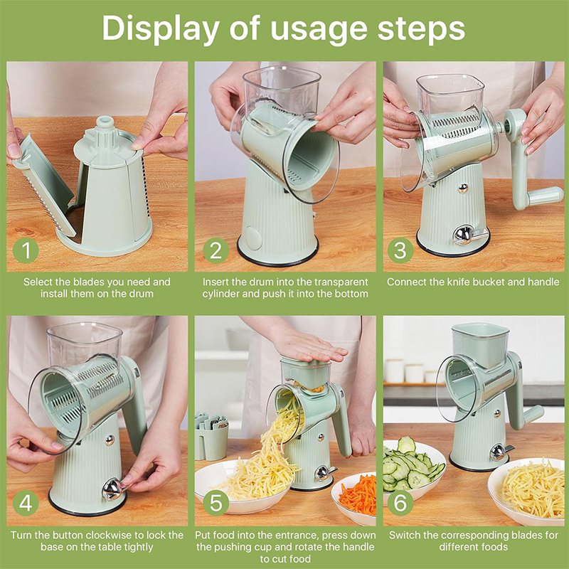 5 in 1 Rotary Cheese Grater wi - огляд і ціна Mandoline Slicer