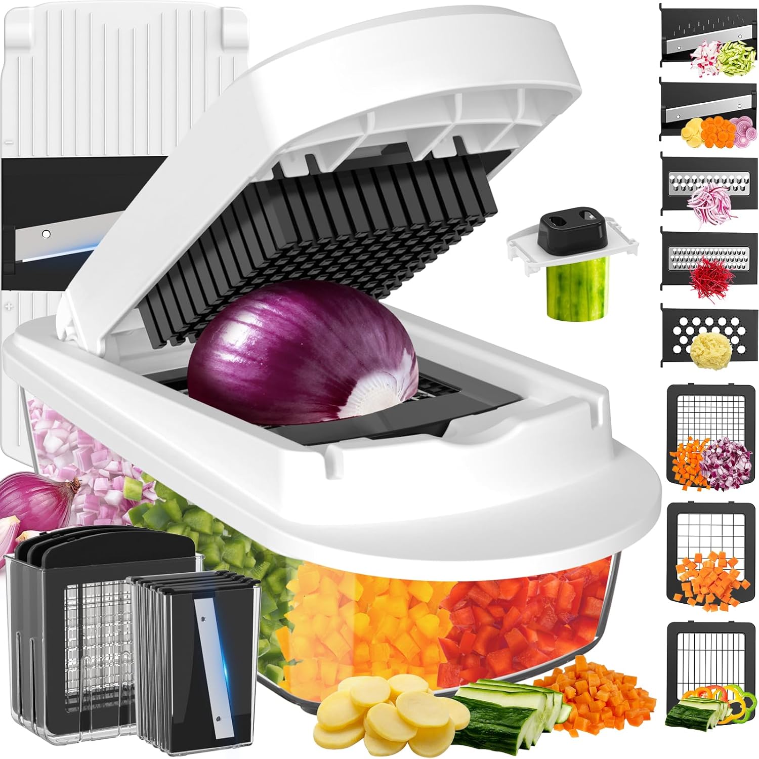 8 Blade All-in-1 Vegetable Cho - огляд і ціна Mandoline Slicer