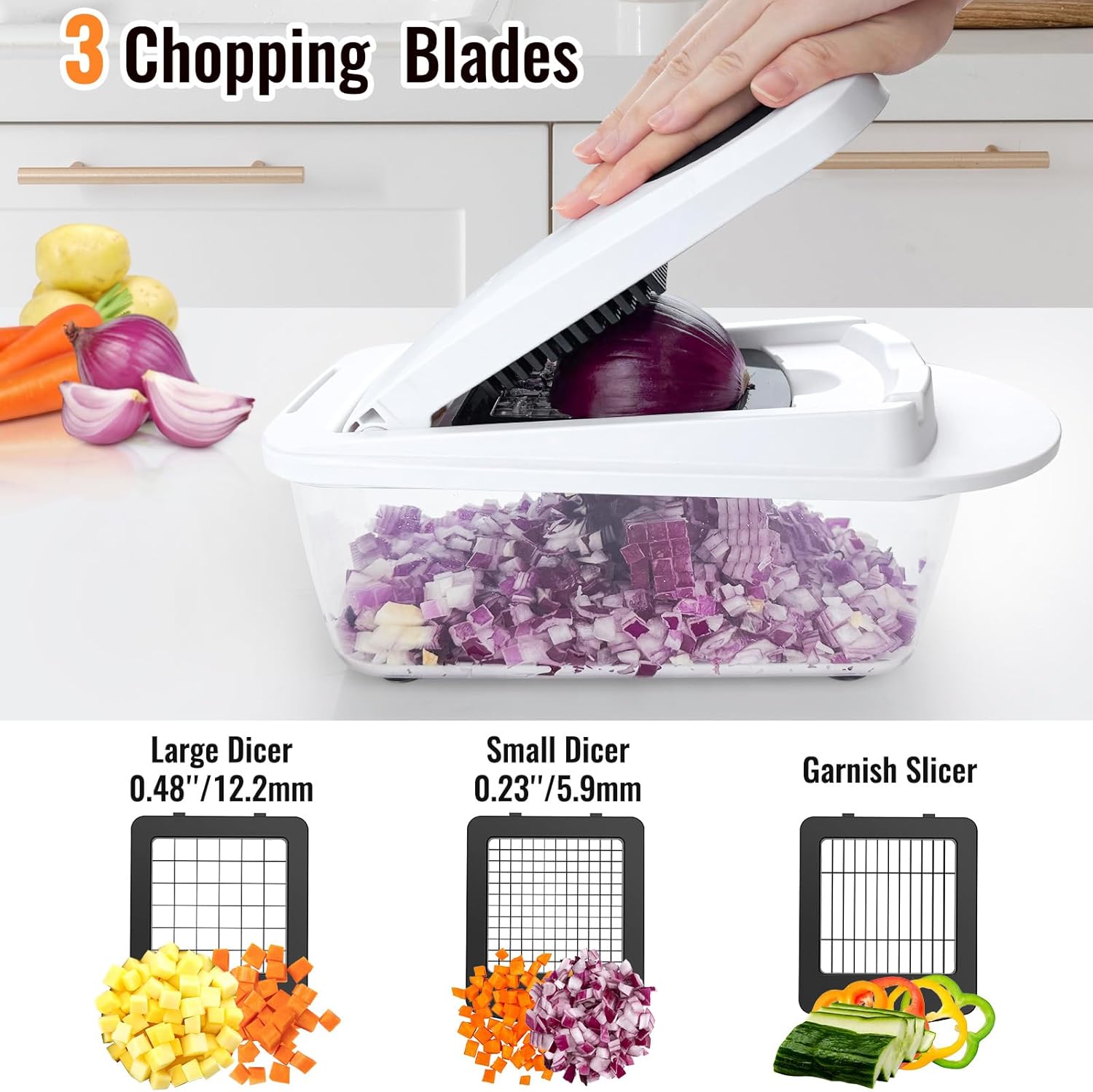 8 Blade All-in-1 Vegetable Cho - огляд і ціна Mandoline Slicer