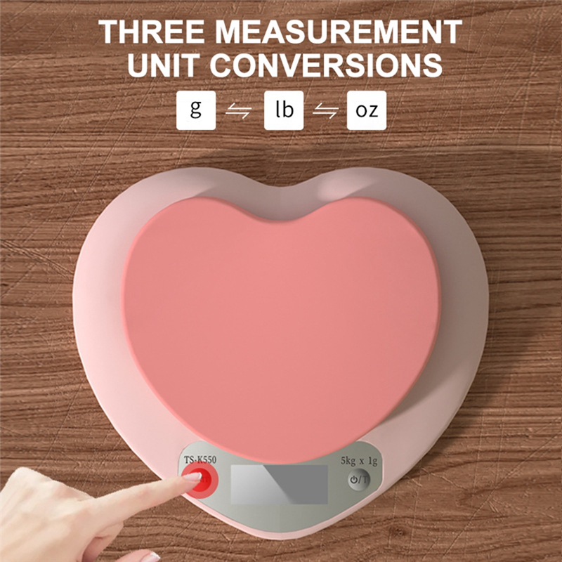 ABBZ-Portable Pink Heart-Shape - огляд і ціна Digital Kitchen Scale