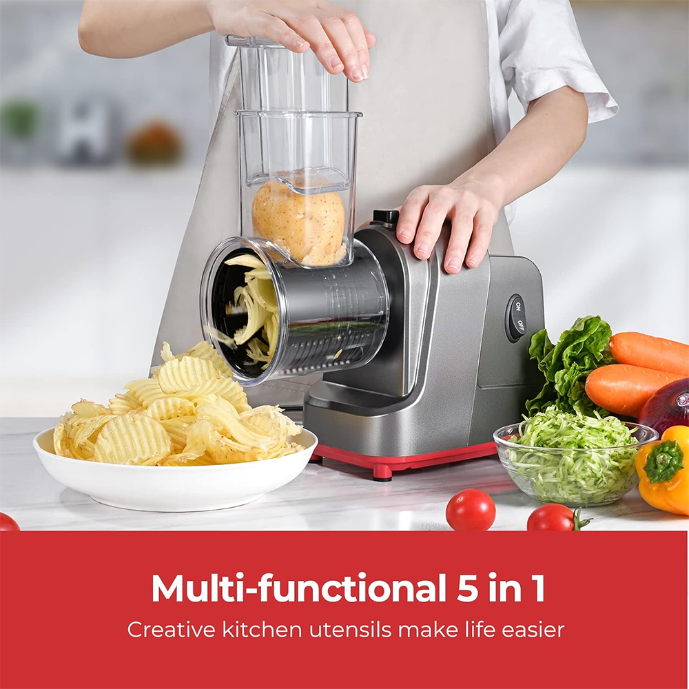 LMETJMA 250W 5 in 1 Electric V - огляд і ціна Cheese Grater Box