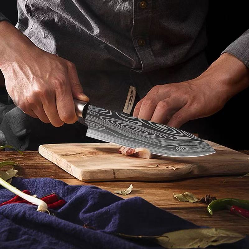 Damascus pattern Kitchen Knife - огляд і ціна Kitchen Gadgets For Arthritic Hands