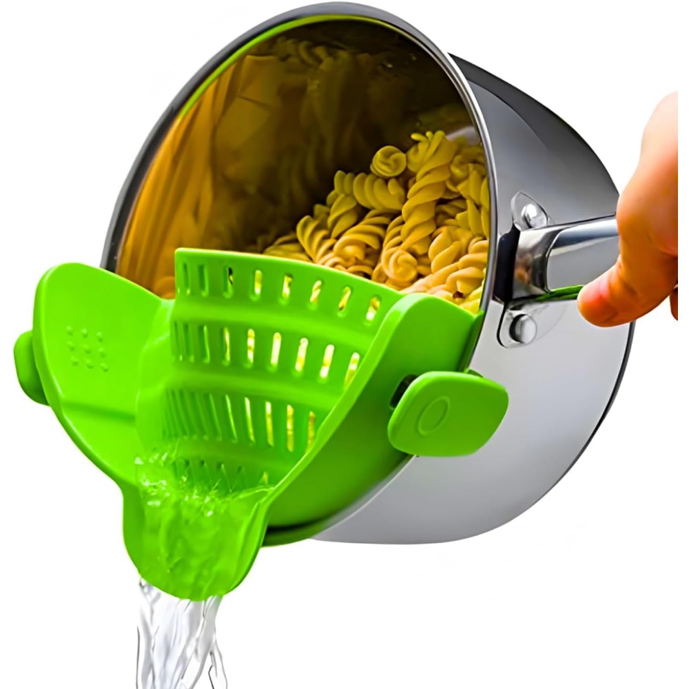 Clip On Strainer for Pots and  - огляд і ціна Kitchen Gadgets Green