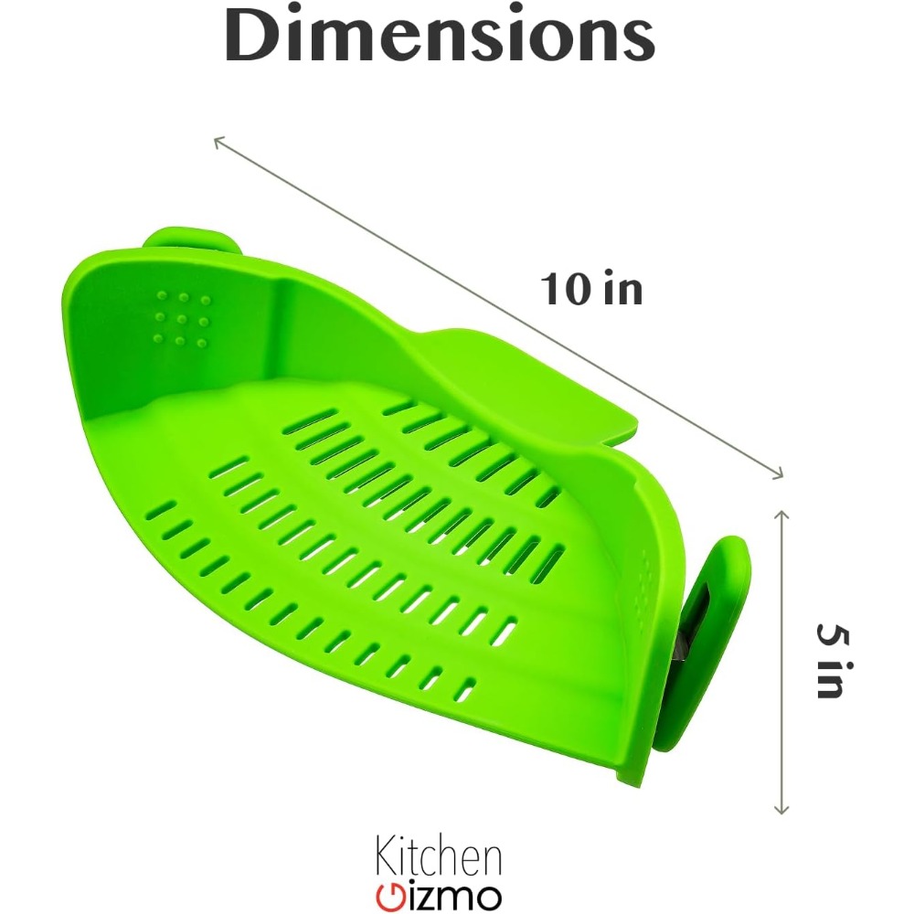 Clip On Strainer for Pots and  - огляд і ціна Kitchen Gadgets Green