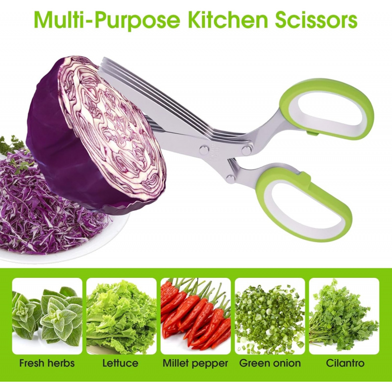 Herb Scissors Kitchen Shears w - огляд і ціна Herb Scissors 5 Blade