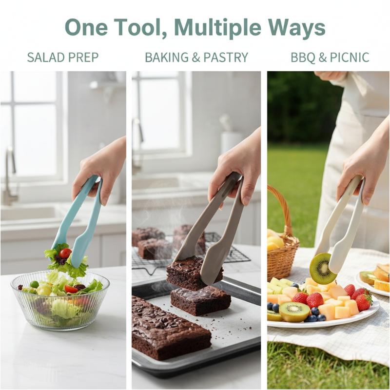 3pcs Plastics Food Tongs NonSl - огляд і ціна Kitchen Gadgets For Arthritic Hands