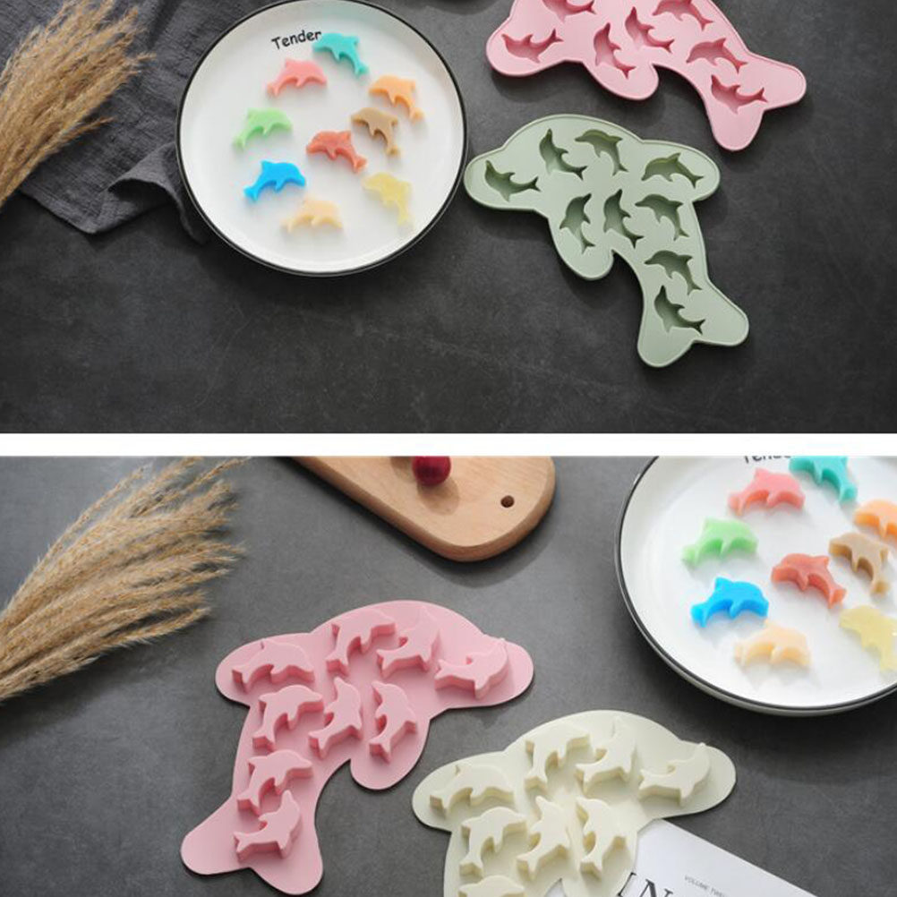 2Pcs Dolphin Chocolate Mold Si - огляд і ціна Kitchen Home Gadgets