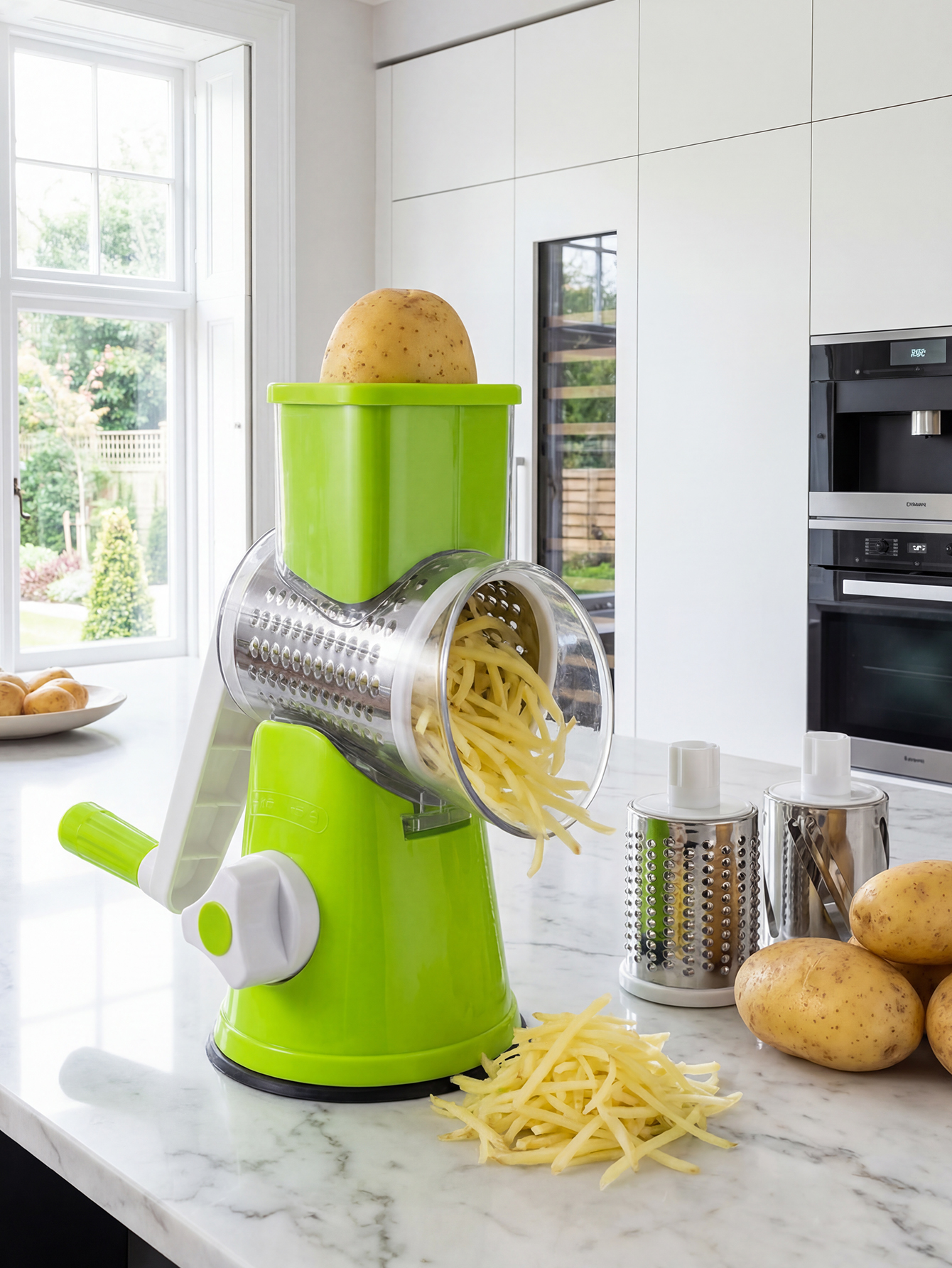 Rotary Cheese Grater with Hand - огляд і ціна Mandoline Slicer