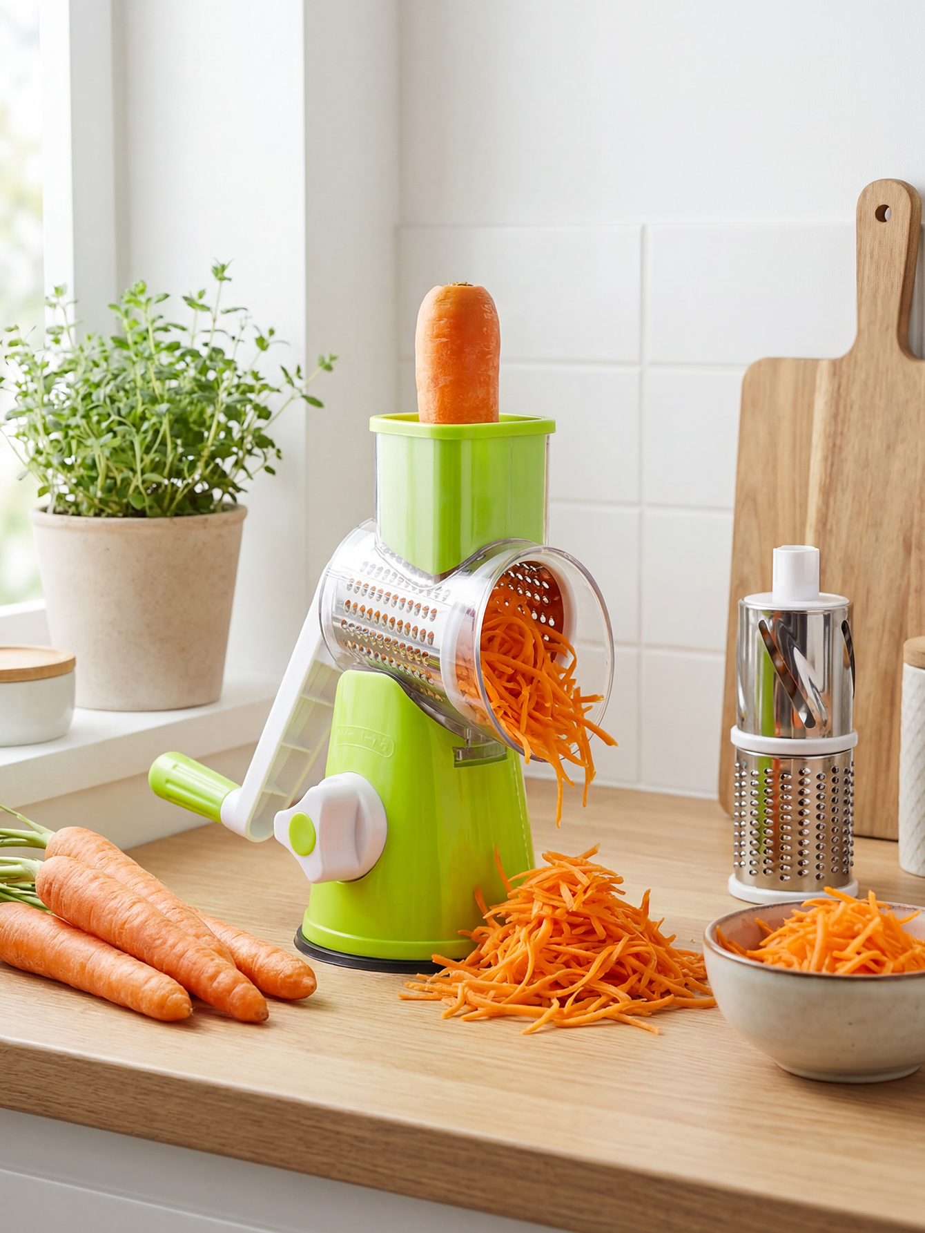 Rotary Cheese Grater with Hand - огляд і ціна Mandoline Slicer