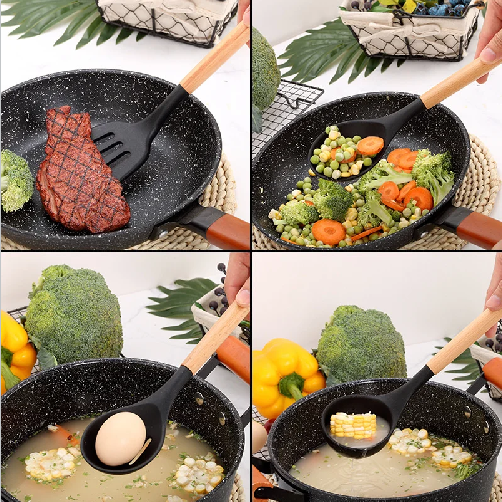 Silicone Cooking Utensils Set  - огляд і ціна Kitchen Gadgets And Utensils