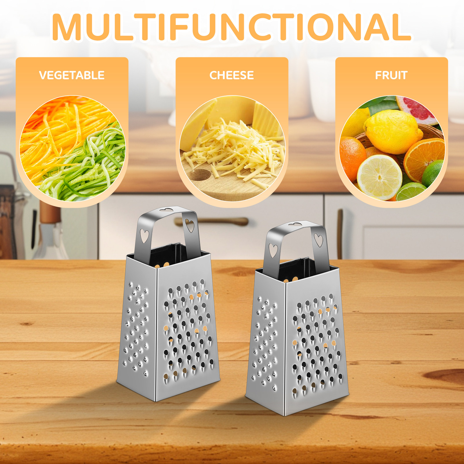6Pcs Mini Stainless Steel Chee - огляд і ціна Cheese Grater Box