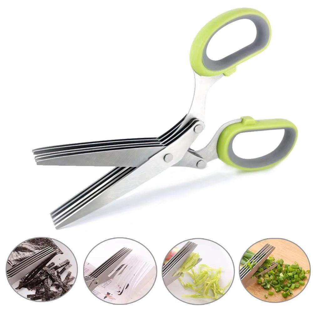 5 Blade Herb Scissors Stainles - огляд і ціна Herb Scissors 5 Blade