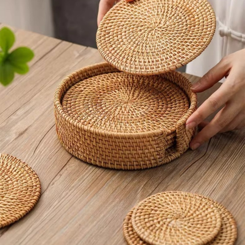 1Pc Pure Handmade Rattan Coast - огляд і ціна Kitchen Gadgets Set
