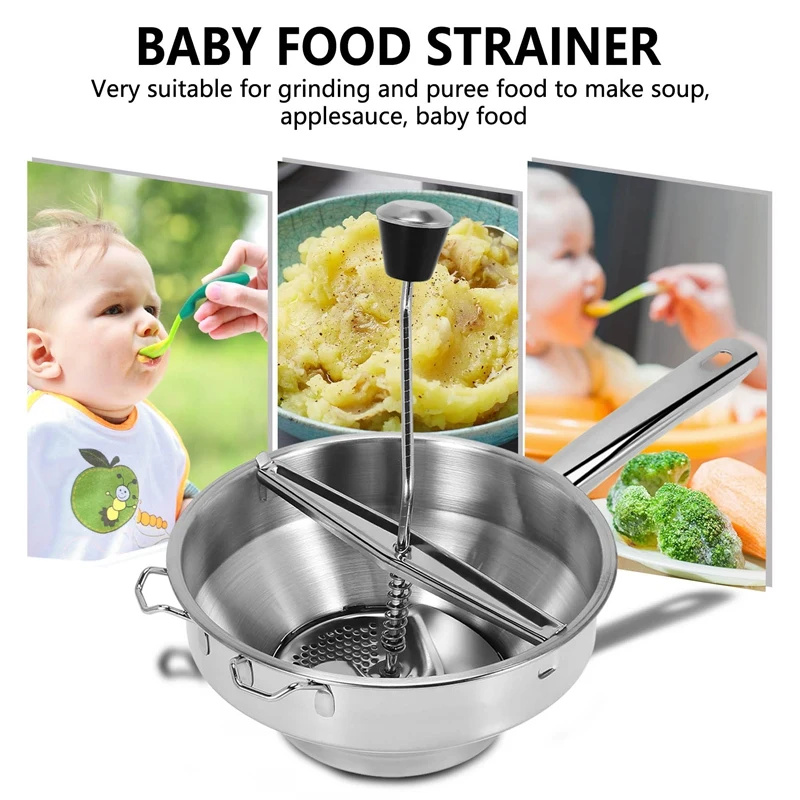 Vegetable Mill Stainless Steel - огляд і ціна Potato Masher Ricer